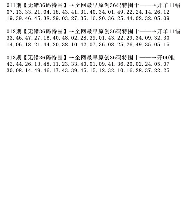 013期36码特围[图]