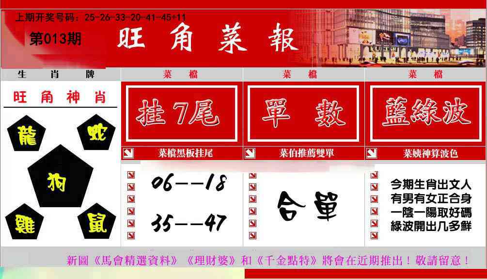 013期旺角菜报[图]