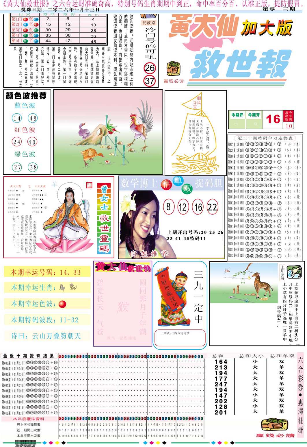 013期黄大仙救世A加大版[图]