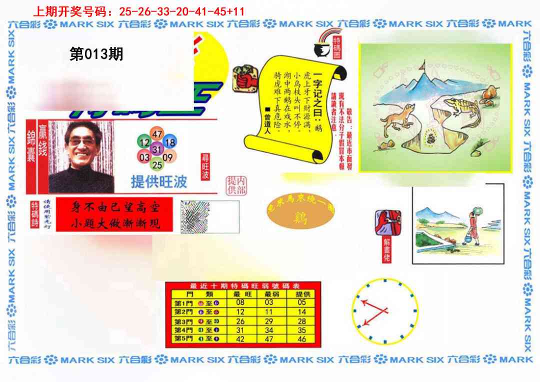 013期特码王(信封)[图]