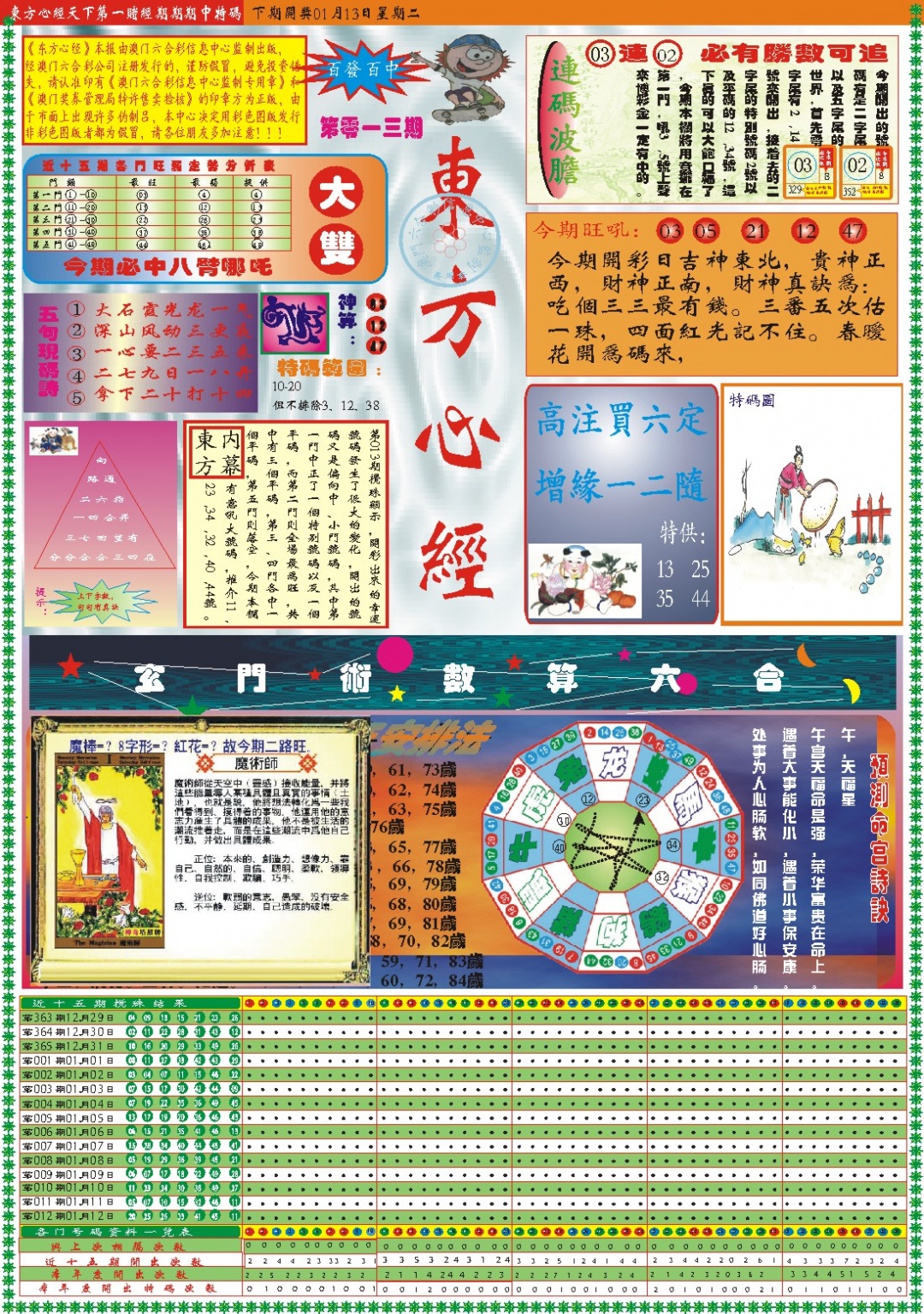 013期东方心经A[图]