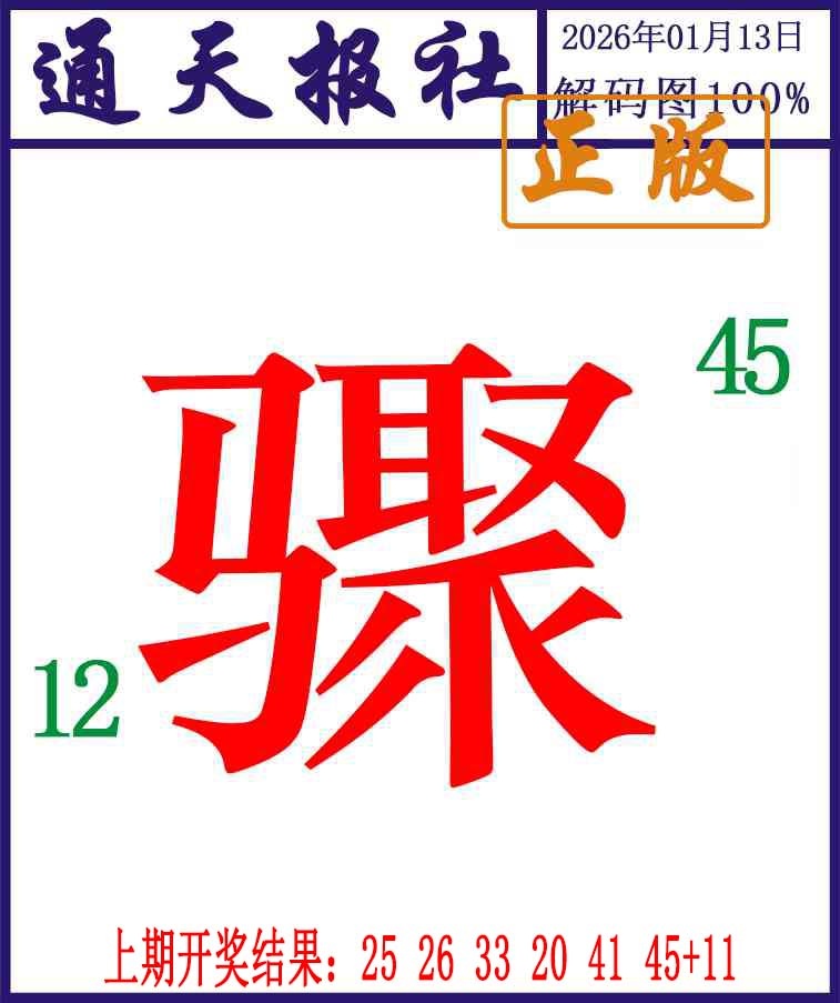 013期通天报解码图[图]