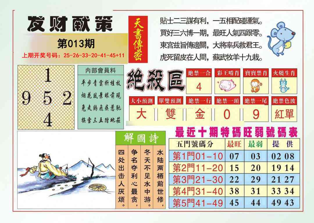 013期发财献策[图]