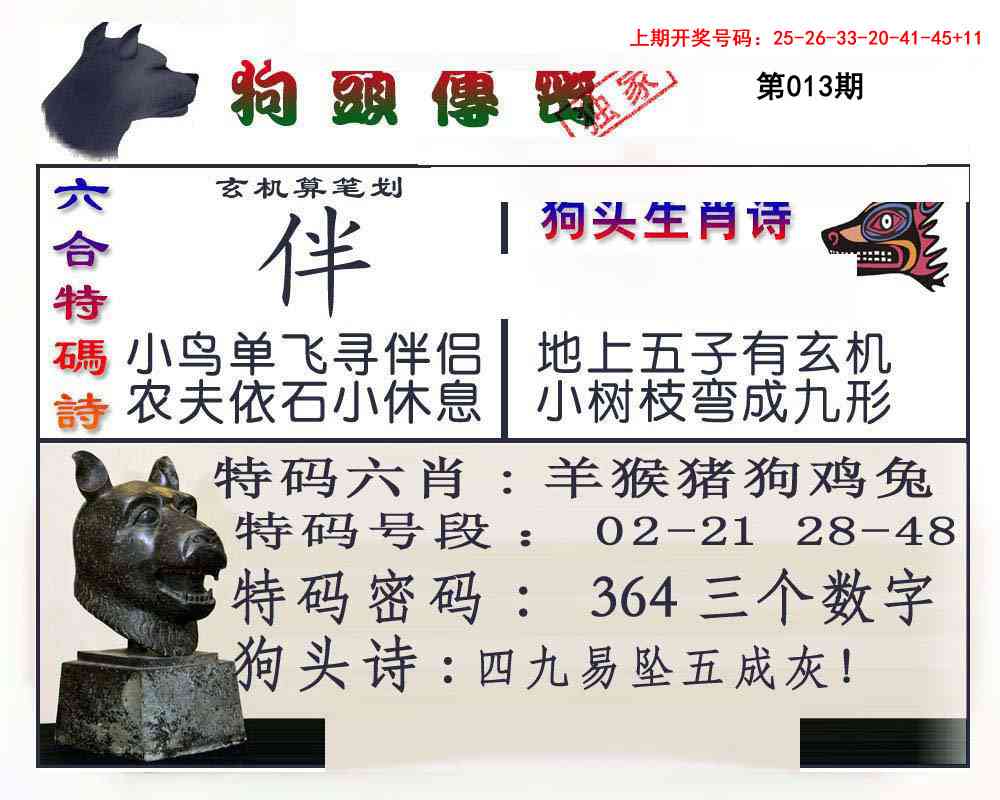 013期狗头传密[图]