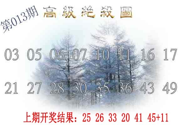 013期高级内部绝杀[图]