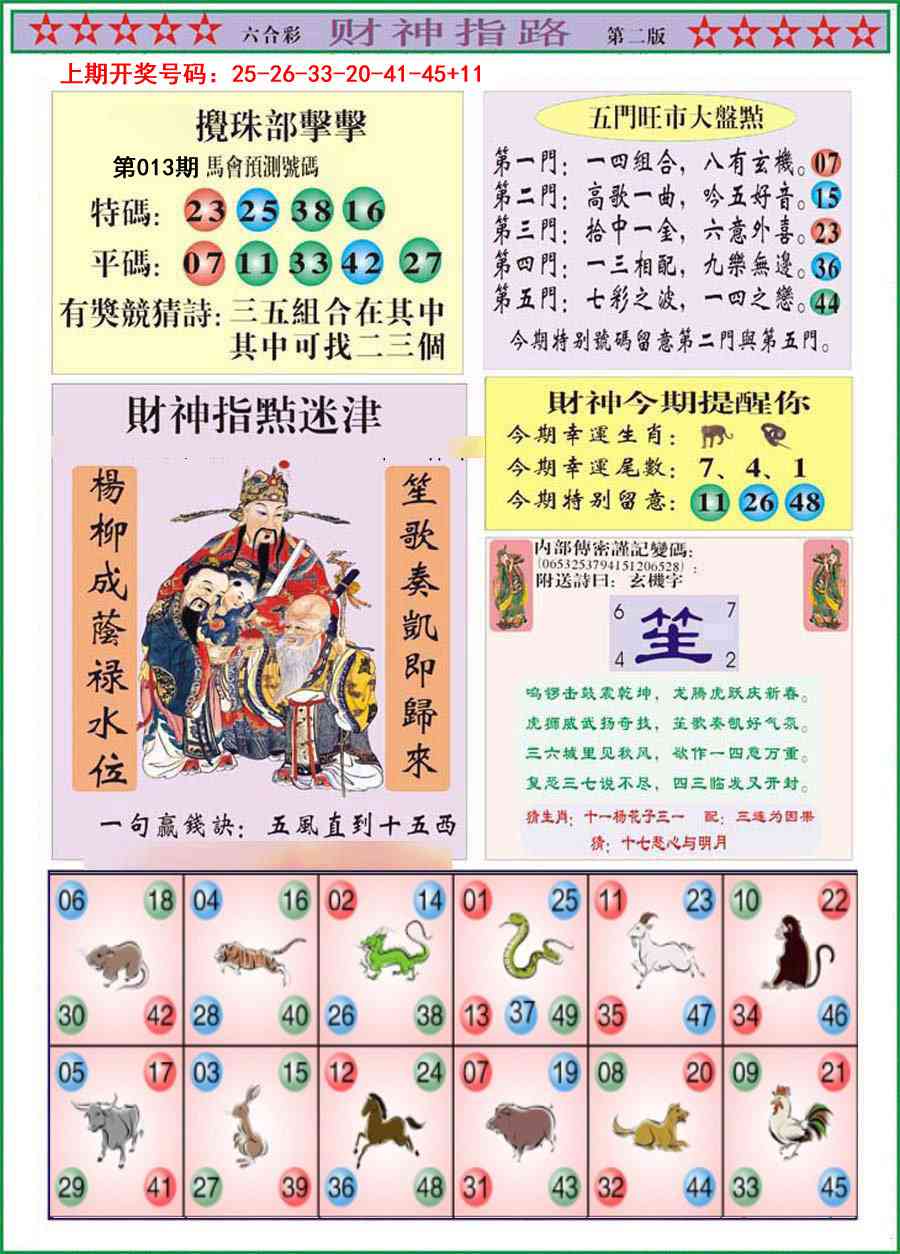 013期财神指路B[图]