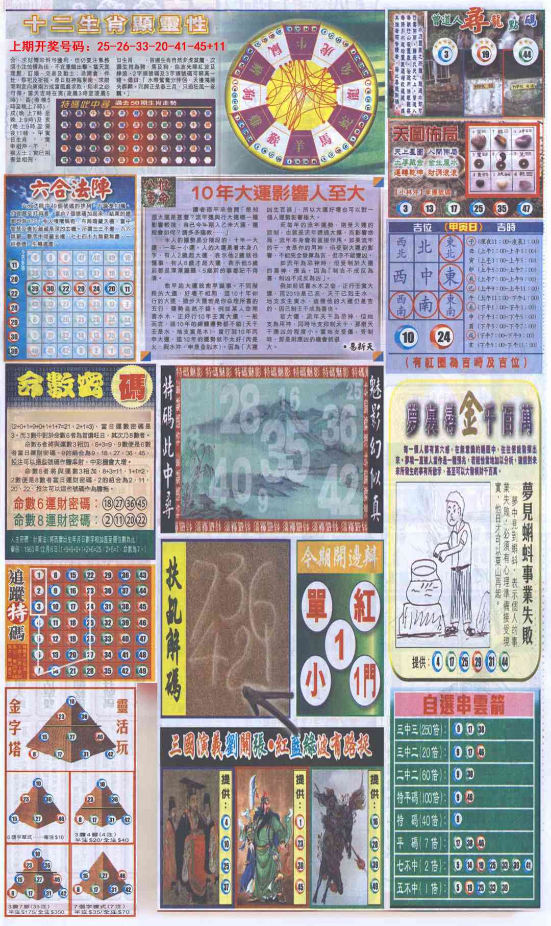 013期新报跑狗-2(背面)[图]