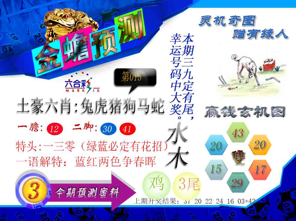 013期金蟾预测[图]