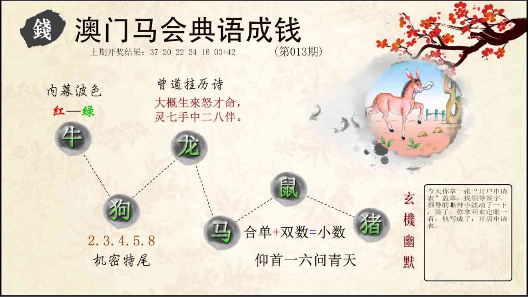 013期典语成钱[图]