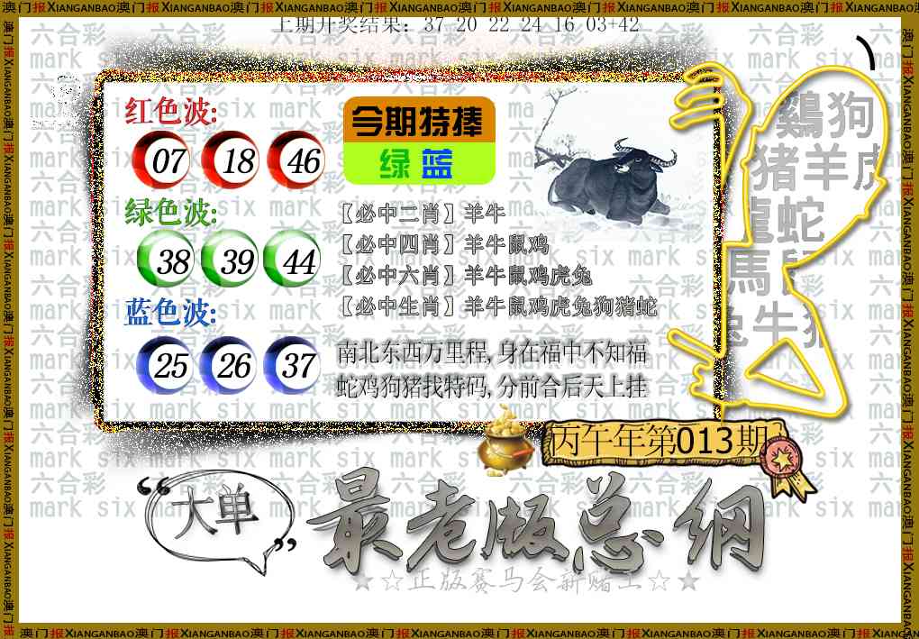 013期最老版总纲[图]