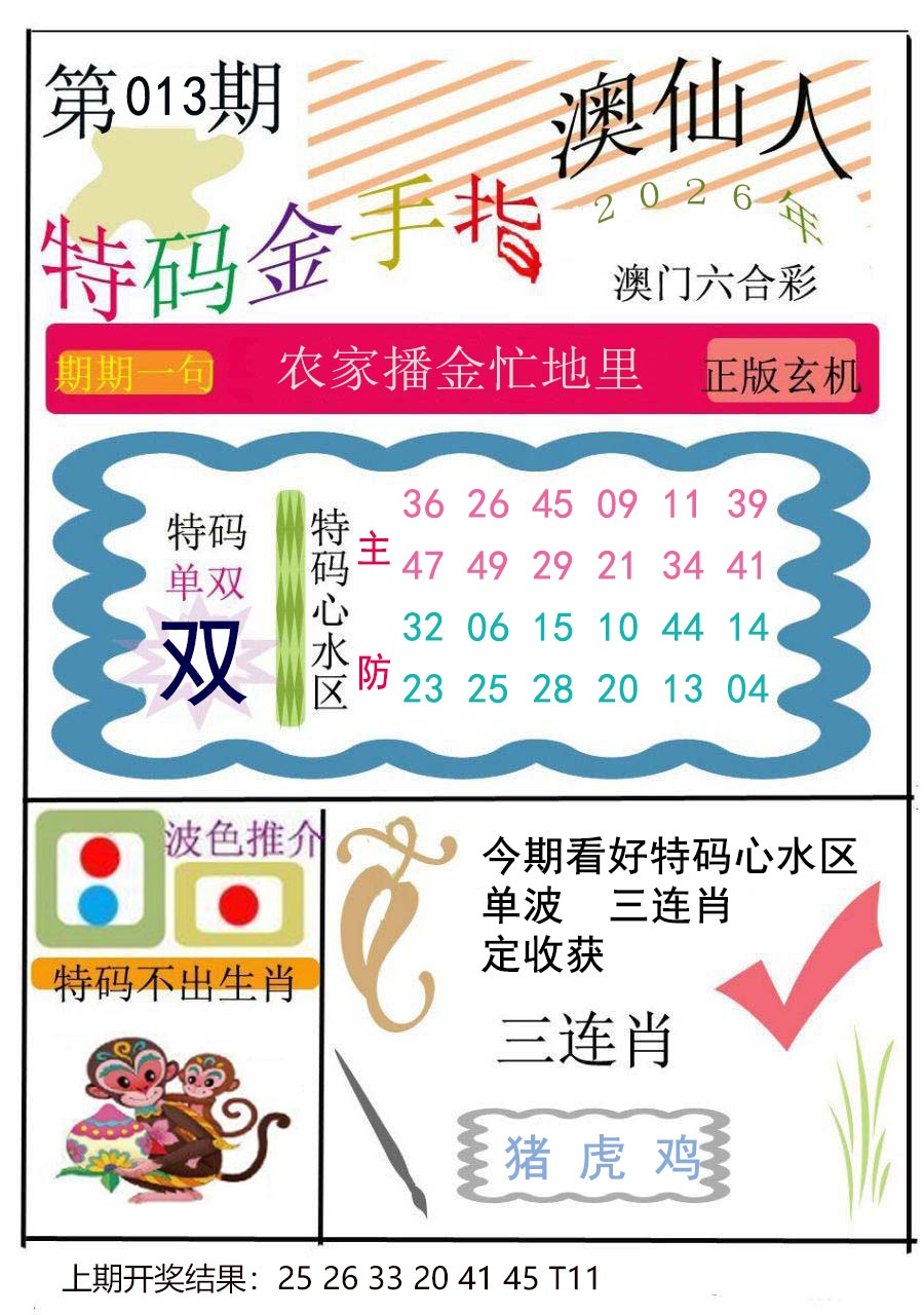 013期特码金手指[图]