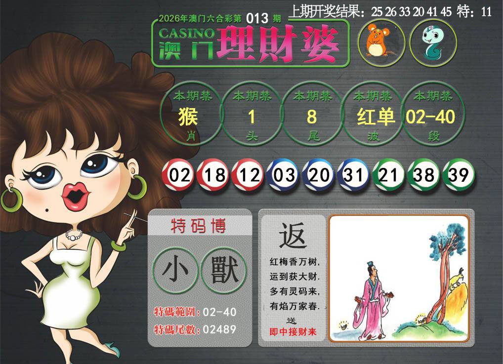 013期澳门理财婆[图]