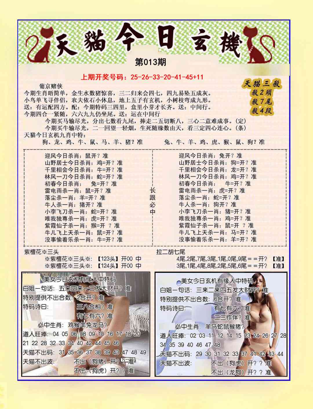 013期今日玄机图B[图]