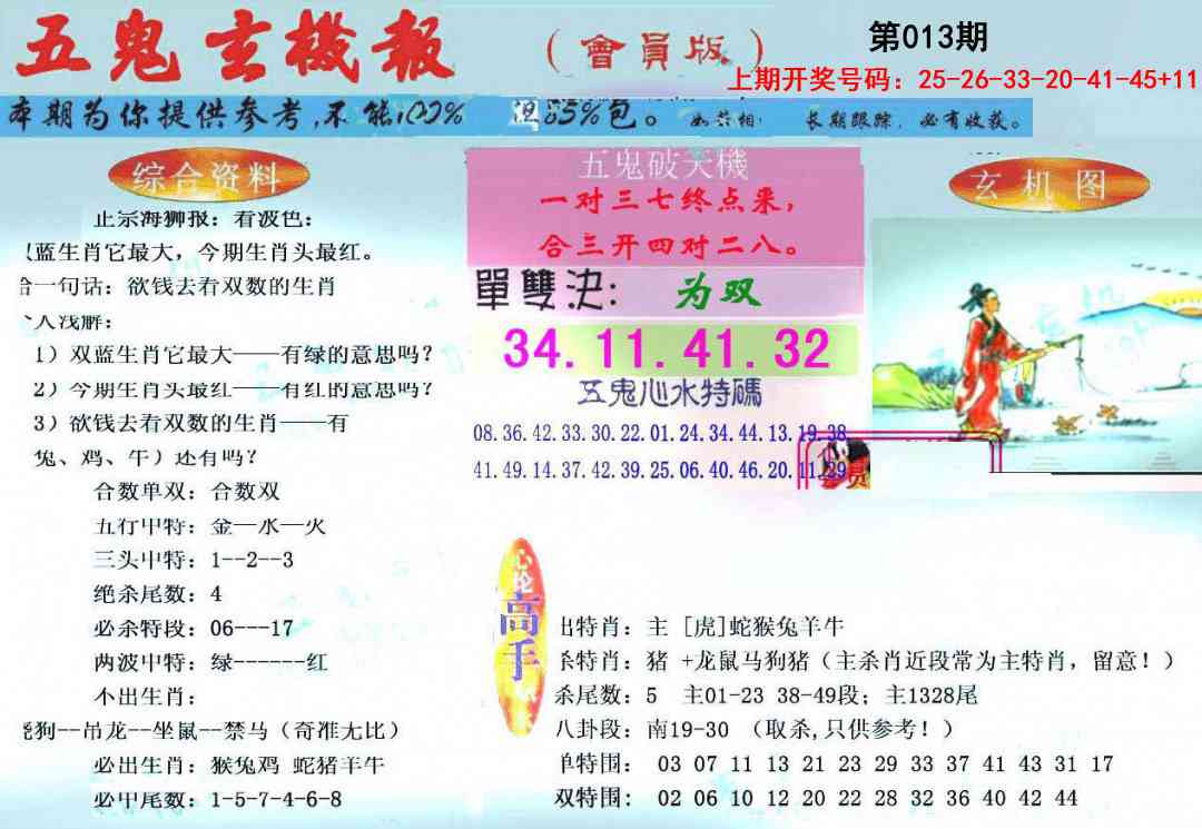 013期新五鬼玄机[图]